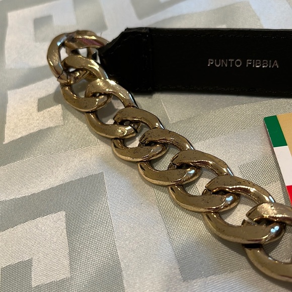 Beautiful handcrafted Leather and Metal Chain Belt - Sz Large - NWT - Picture 10 of 16